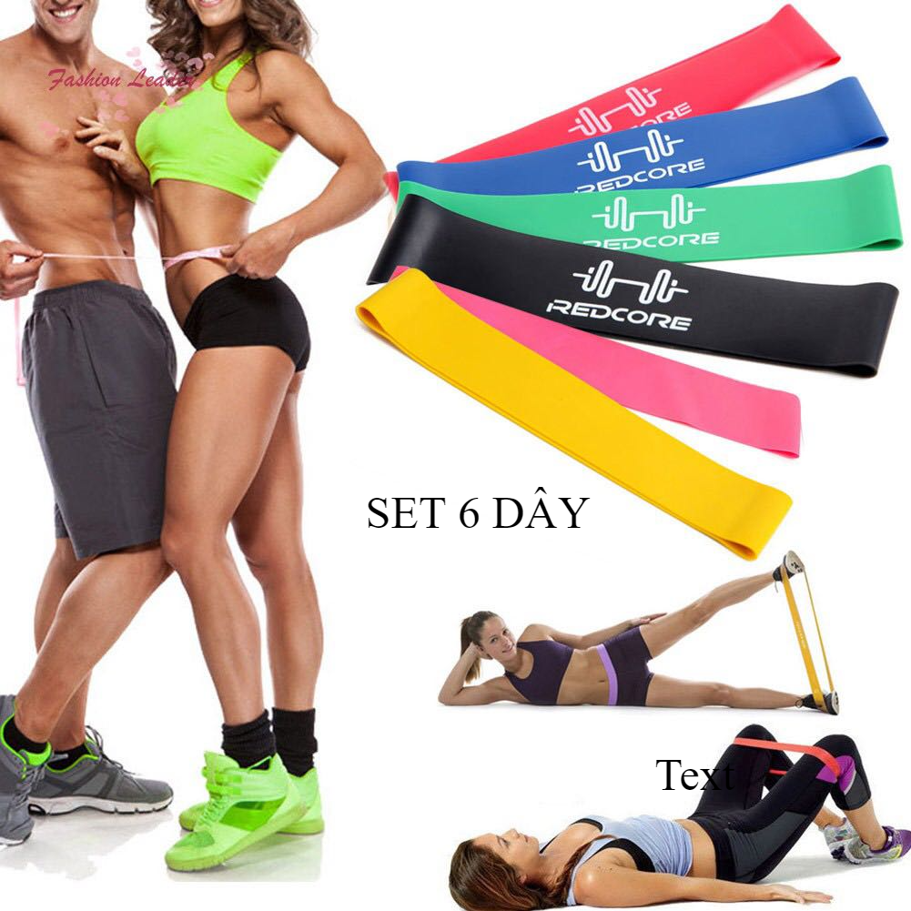 Dây kháng lực tập luyện cơ mông và đùi cải thiện vóc dáng Fitness Yoga Elastic Band