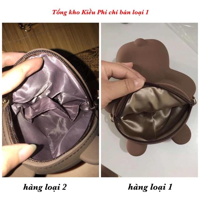 TÚI ĐEO CHÉO - BALO GẤU BROWN MỀM,MỊN,RẺ