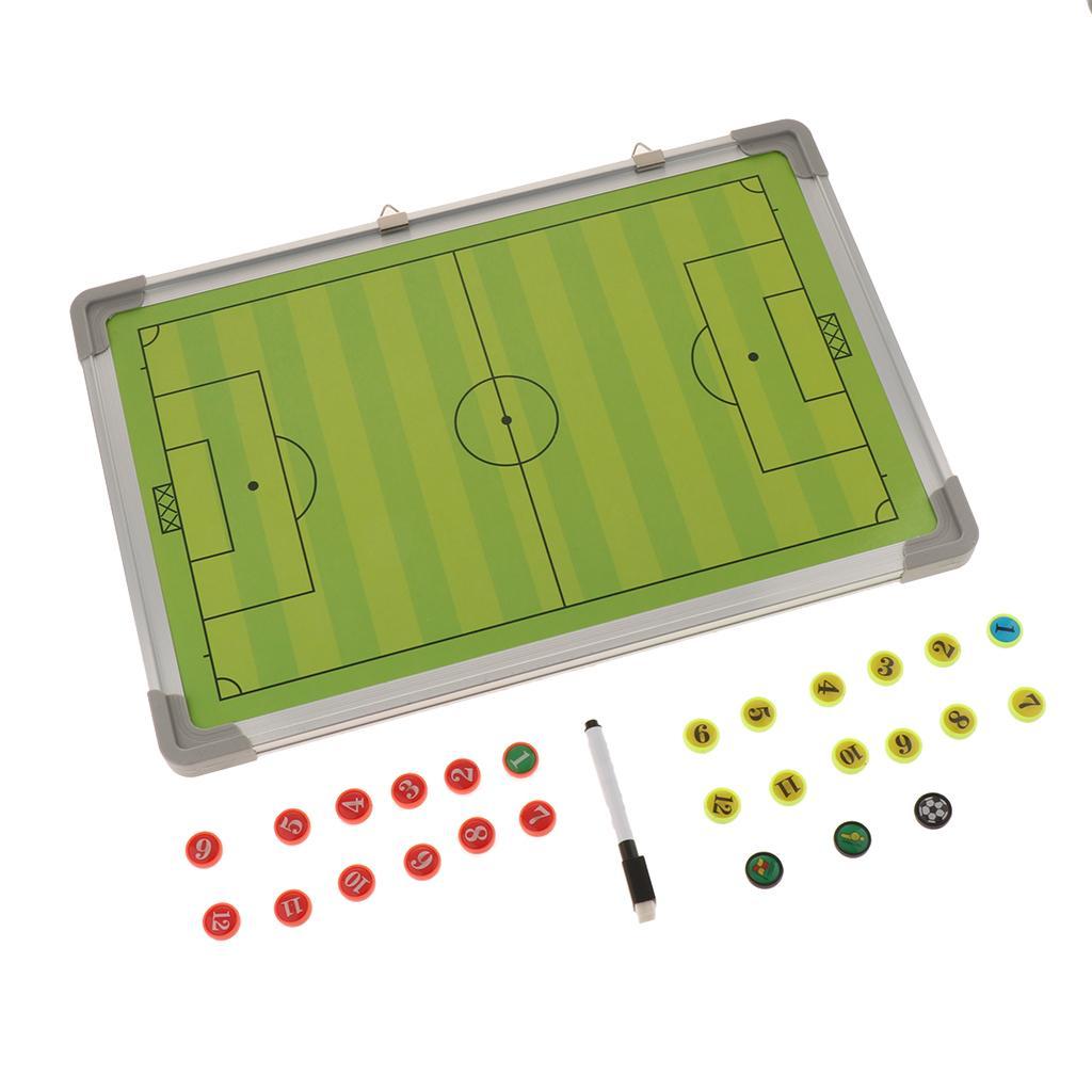 Of Football Soccer Coaches Board, Clipboard, Full & Half with 54Pcs Magnets