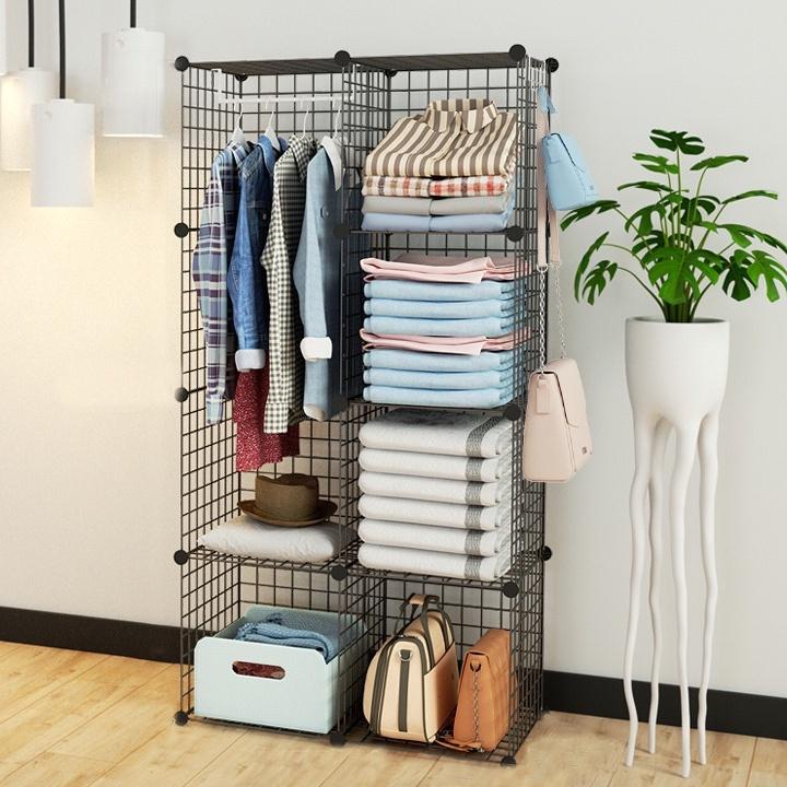 Lưới Sắt Thép Lắp Ghép Đa Năng làm Tấm Trang Trí, Giá Để Sách, Tủ Kệ, Chuồng Nuôi Thú Cưng
