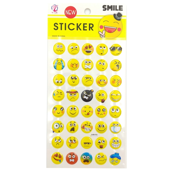 Sticker Mặt Cười Nhiều Hình (Mẫu Sản Phẩm Bên Trong Là Ngẫu Nhiên)