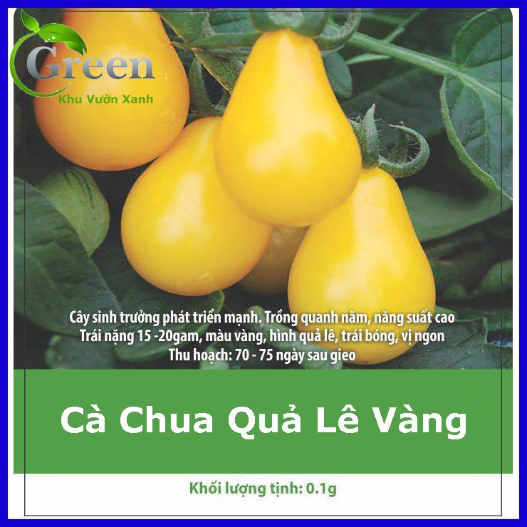 Hạt Giống Cà Chua Quả Lê Vàng