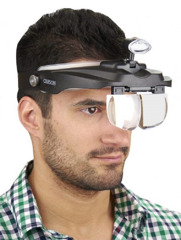 Kính lúp choàng đầu có đèn Carson MagniVisor CP-60 - Hàng Chính Hãng