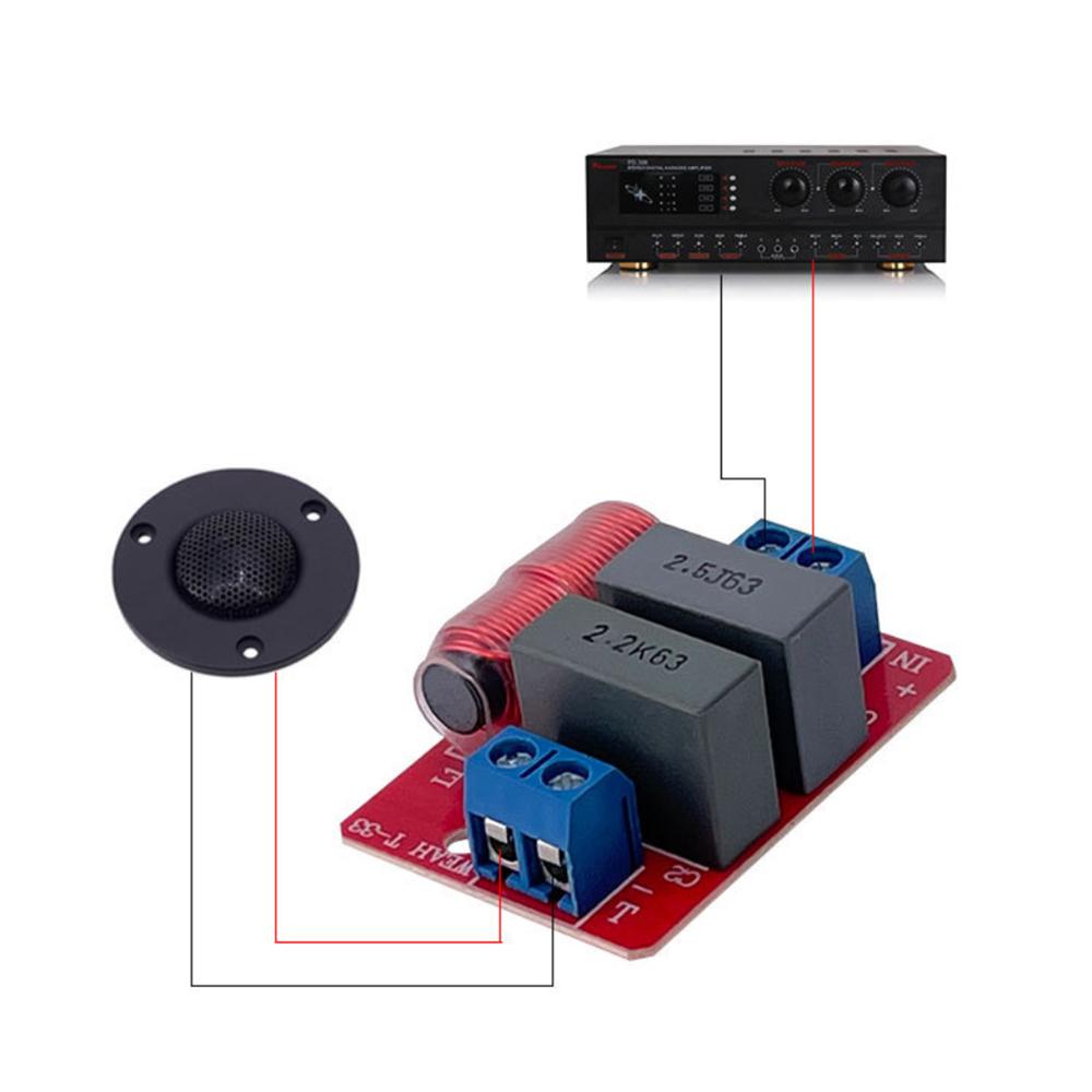 AIYIMA 1 Cái Nguyên Chất Tweeter Đeo Chéo 80W Loa Phân Tần HIFI Rạp Hát Tại Nhà Âm Thanh Xe Ô Tô Nâng Cấp Loa Treble Color: Tweeter Crossover