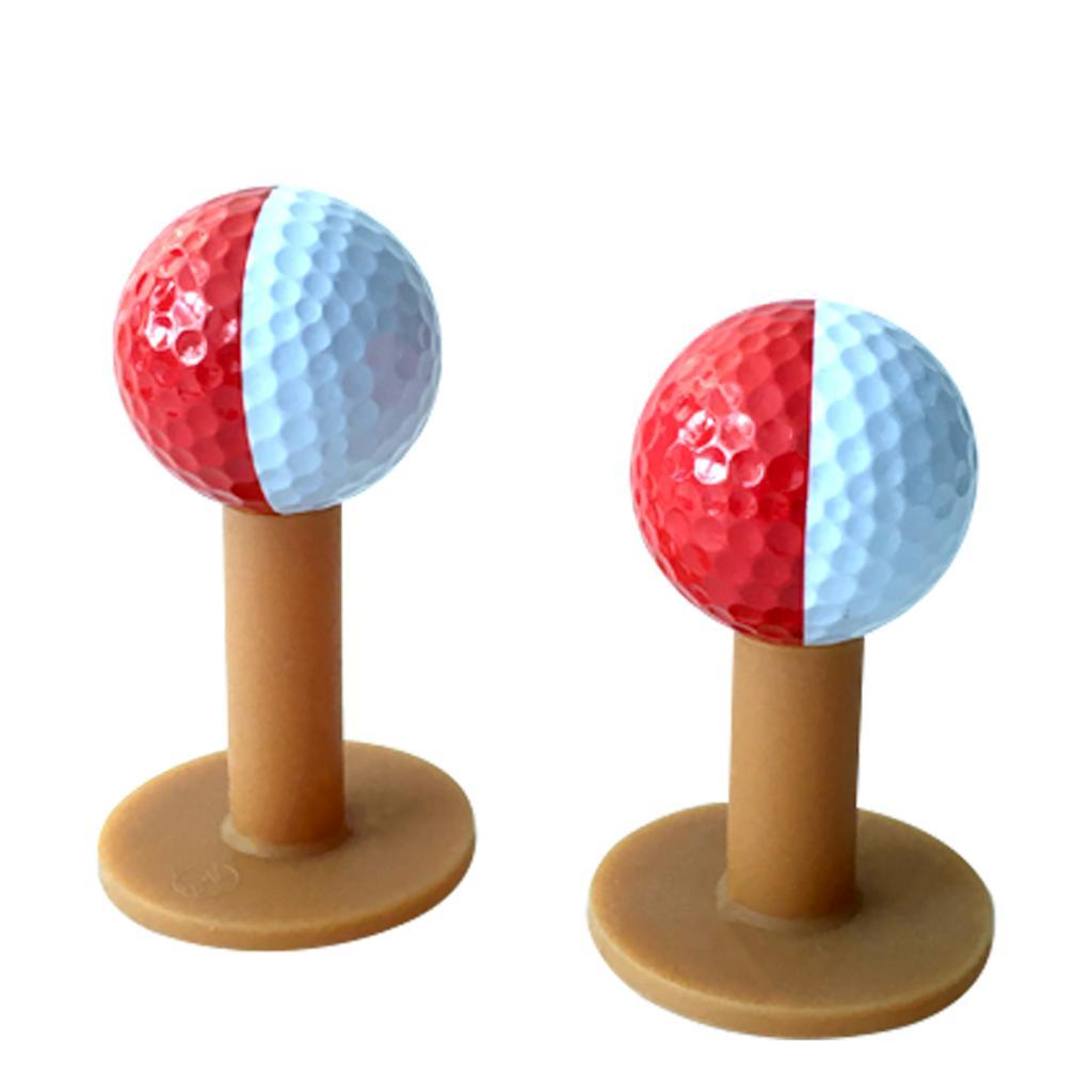 2 Pack Practice Golf Balls - Performance Synthetic Rubber - 42.7mm Diameter