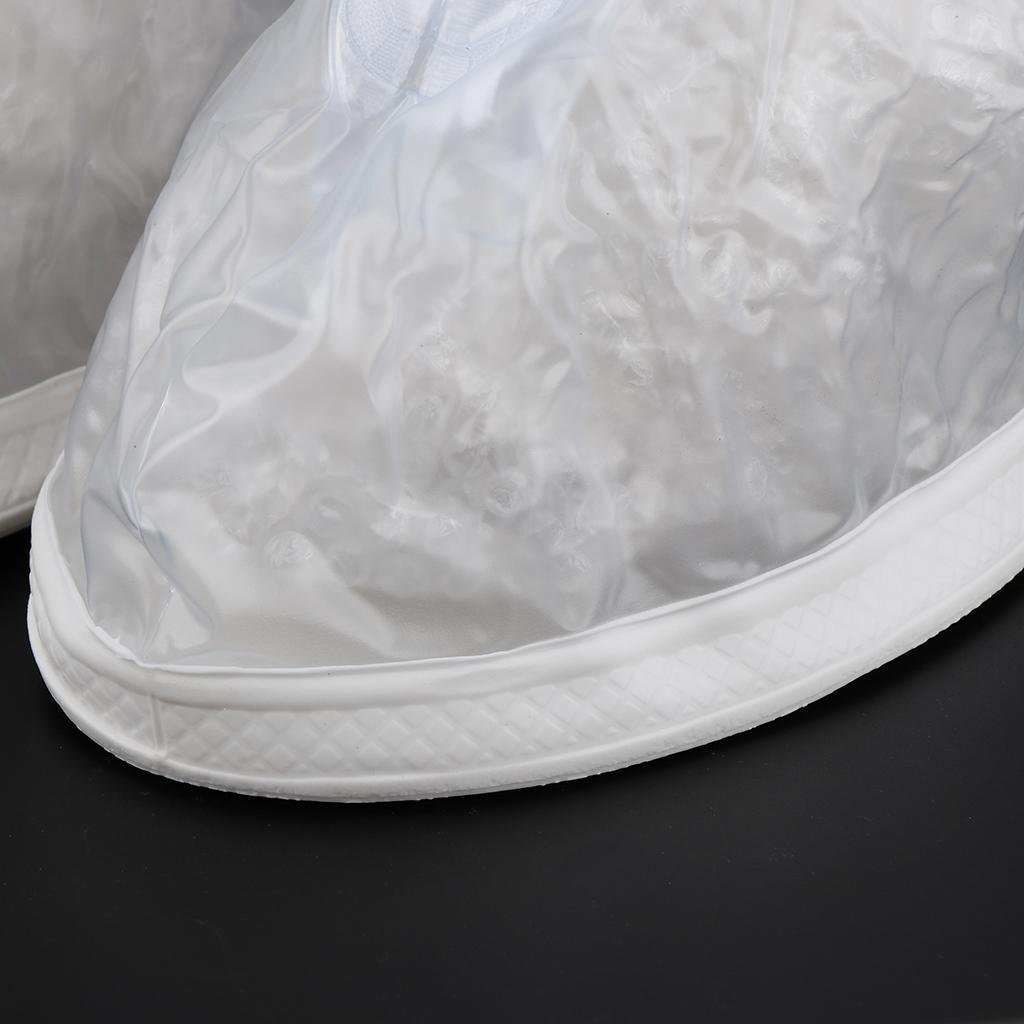 Waterproof Rain Boots Cover Reusable & Foldable Shoes Overshoes Durable Anti-Slip Sole Travel Gear Cycling Fishing Men Women Kids