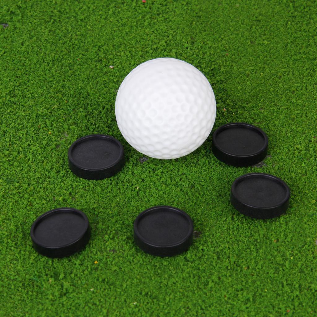 5pcs Golf Ball Markers Golfer Training Aid Xmas Gift Black