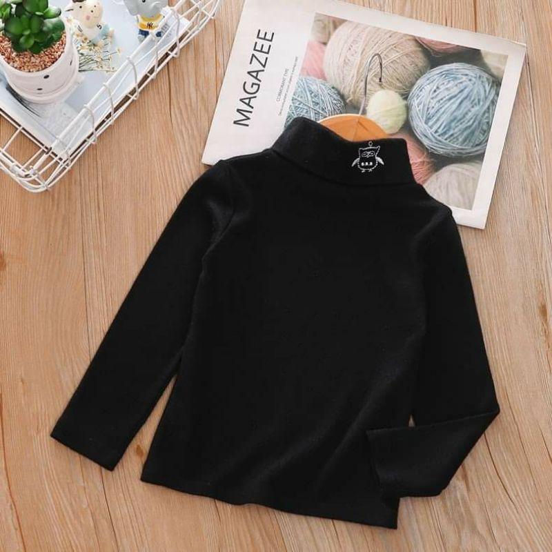 Áo Bún Giữ Nhiệt Cho Bé Yêu Cổ 5 Phân Cotton Cho Bé Trai Và Bé Gái