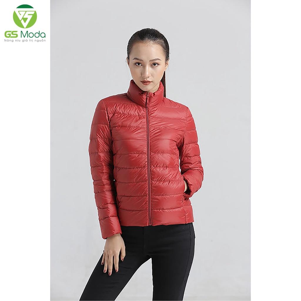 Áo khoác lông vũ nữ 3 lớp GS MODA, thân chần ngang, siêu nhẹ 2122002L