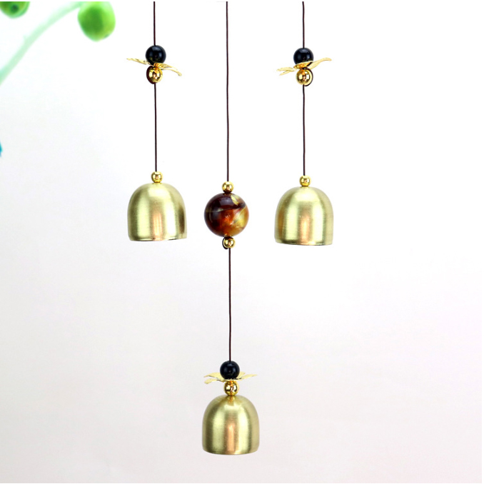 Chuông gió phong thủy và trang trí hình quạt VG27