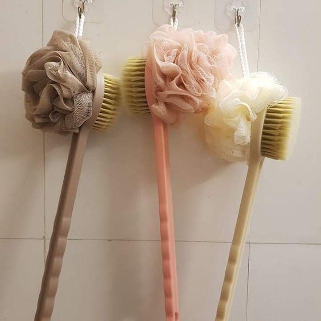 Cọ lưng kèm bông tắm hàng xuất Nhật