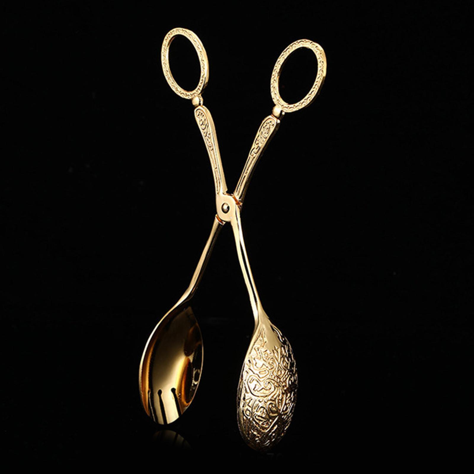 2x 23cm/9.1 inch Classic Kitchen Buffet Tongs Food Serving Tongs Salad Tongs