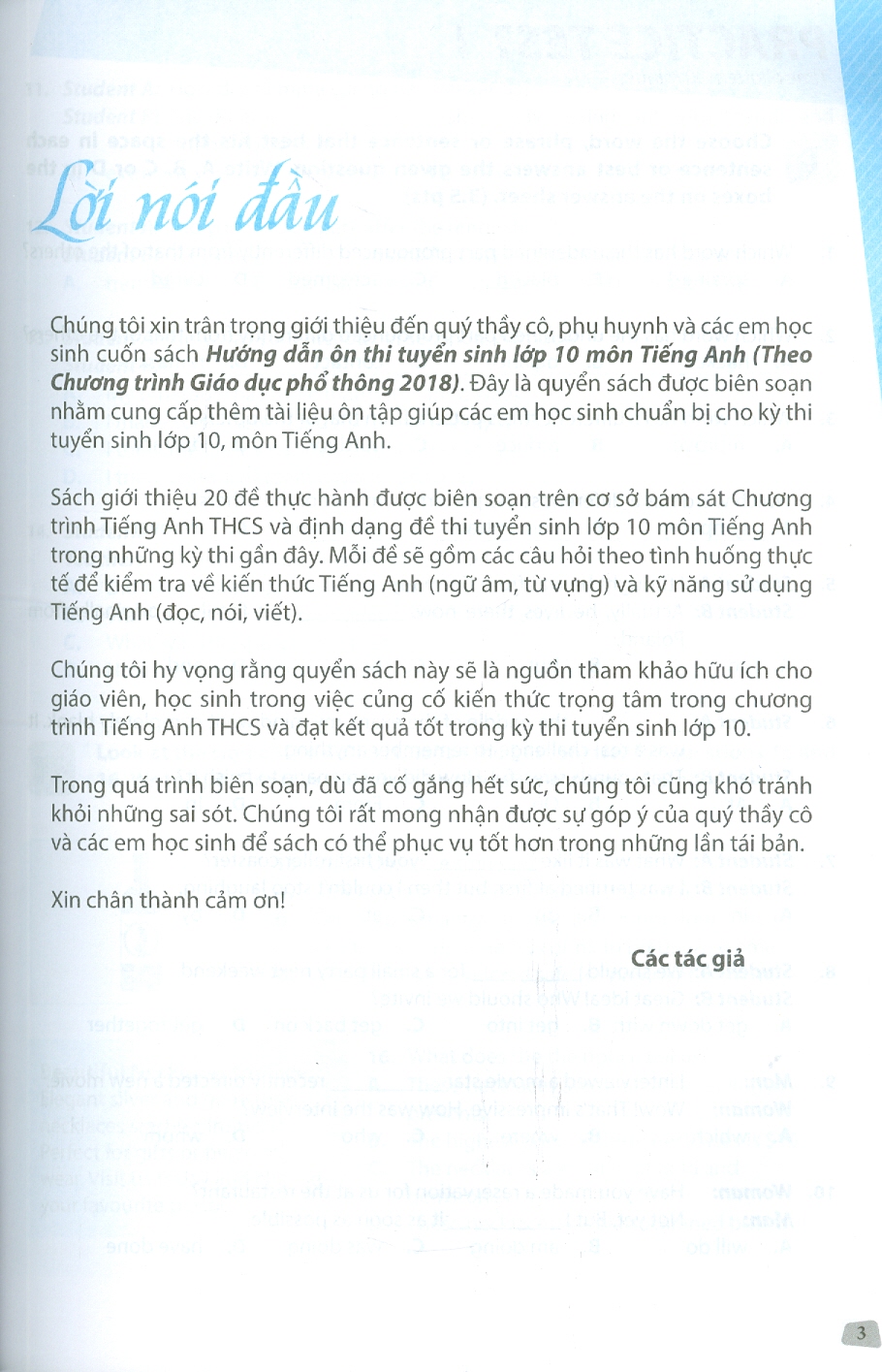 Hướng Dẫn Ôn Thi Tuyển Sinh 10 Môn Tiếng Anh (Theo chương trình Giáo dục phổ thông năm 2018)