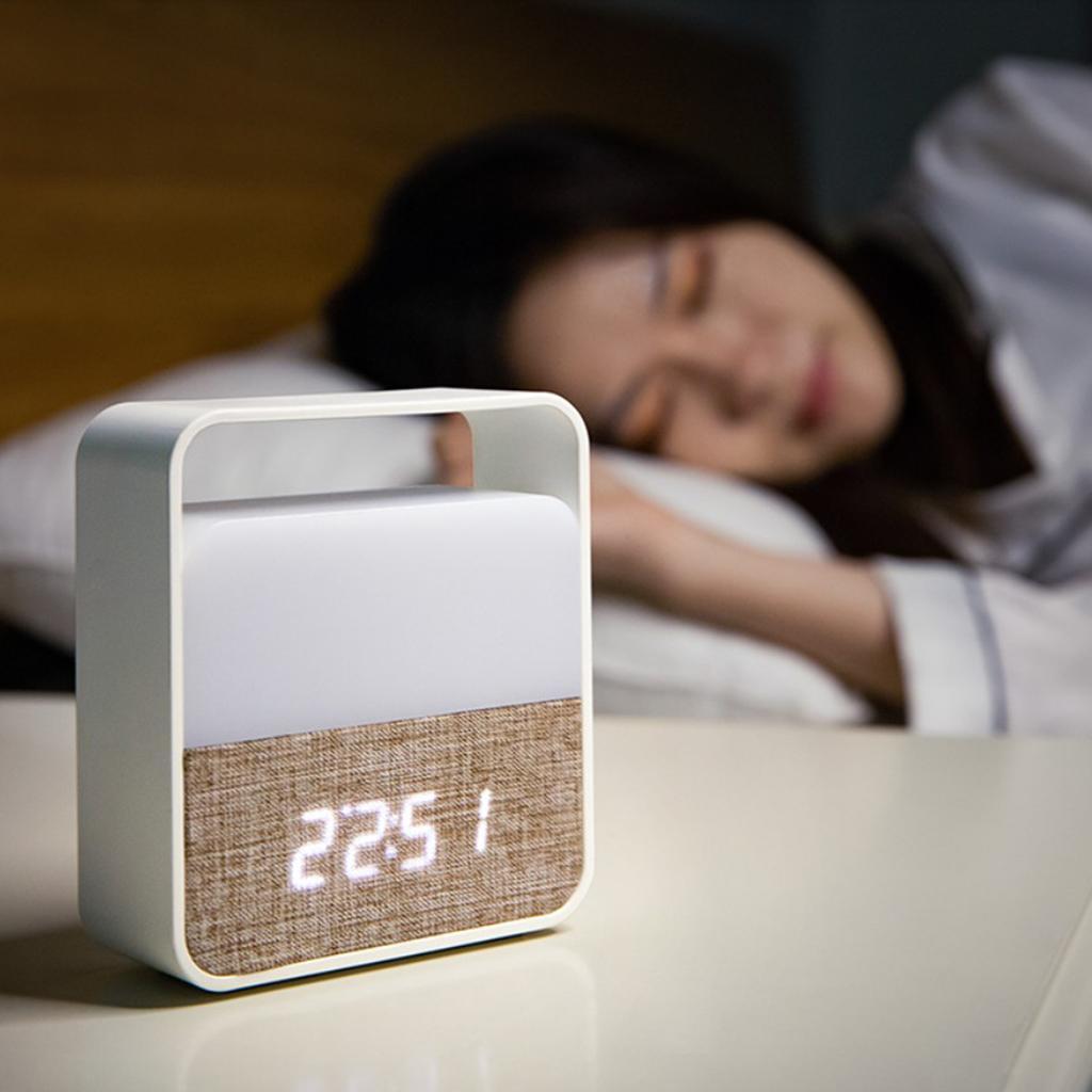 Digital Alarm Clock Snooze Function LCD Display Clock Home Decor