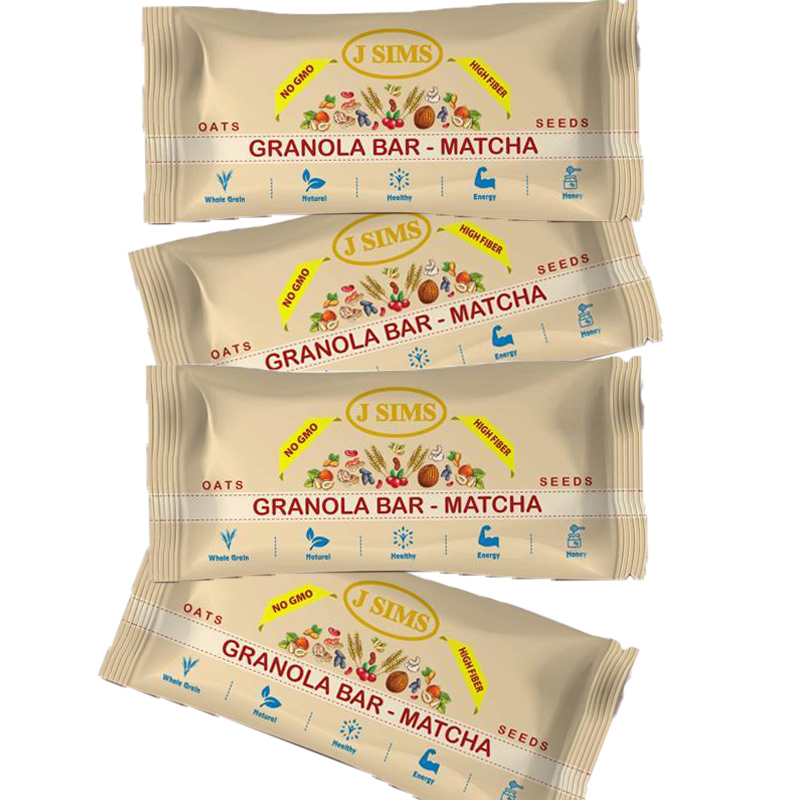 Combo 4 thanh yến mạch vị Matcha - Granola Bar Matcha Snack