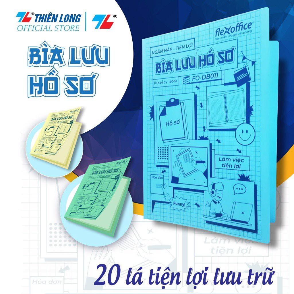 Bìa hồ sơ 20 lá A4 Thiên Long FO-DB011- Lưu trữ nhiều tài liệu