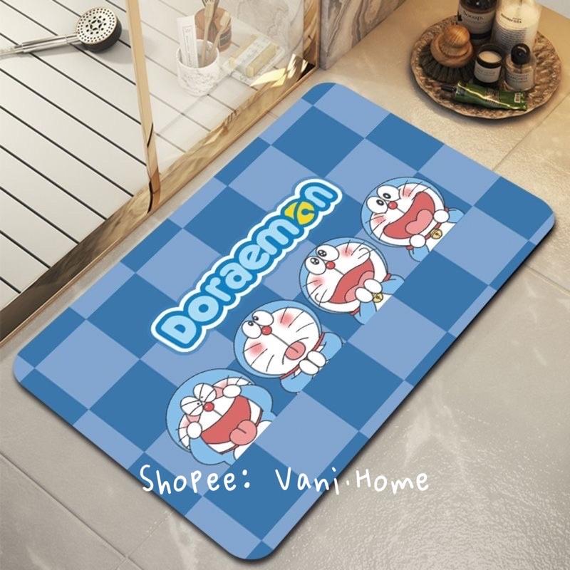 Thảm chùi chân 3D hoạ tiết hoạt hình Doraemon dễ thương- Thảm lau chân nhà tắm, phòng ngủ, phòng khách hình Doremon cute