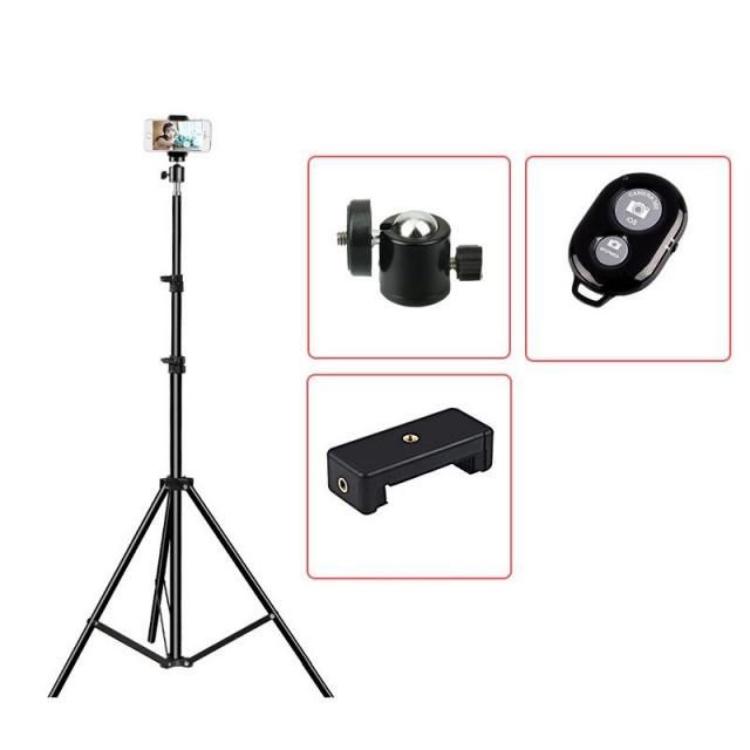 Gậy livestream, quay tiktok, quay video - Tripod 3 chân cao 2 mét