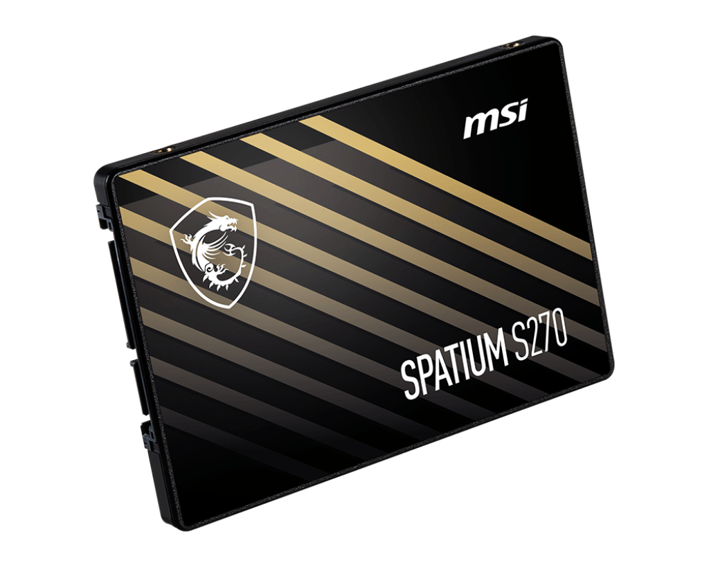 Ổ cứng SSD MSI SPATIUM S270 | Kết nối SATA III | 2.5 Inch | Read 500MB/s - Write 450MB/s | Bảo hành 3 năm | Hàng Chính Hãng