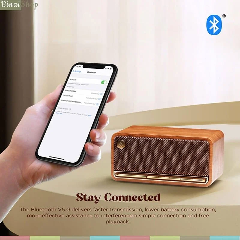 Edifier MP230 - Loa Bluetooth Cổ Điển, Công Suất 20W, Tương Thích Nhiều Thiết Bị - Hàng chính hãng