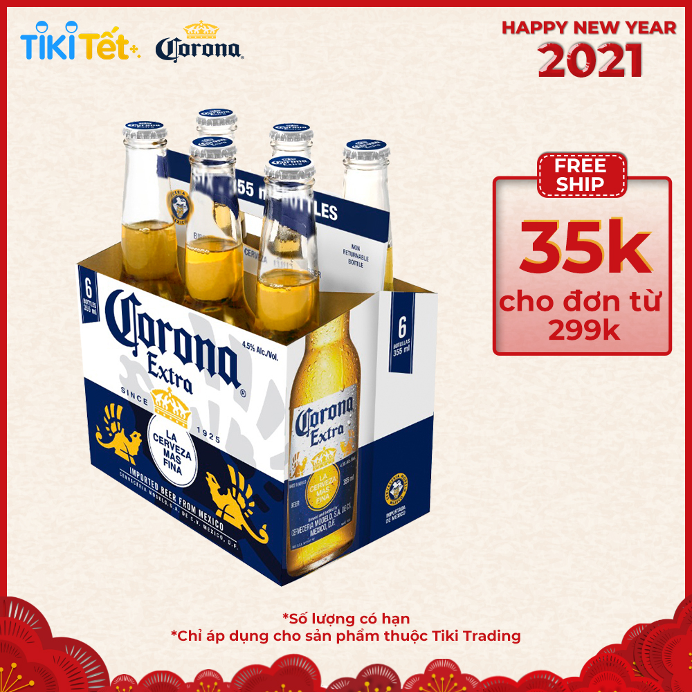 Bia Corona 355ml lốc 6 chai