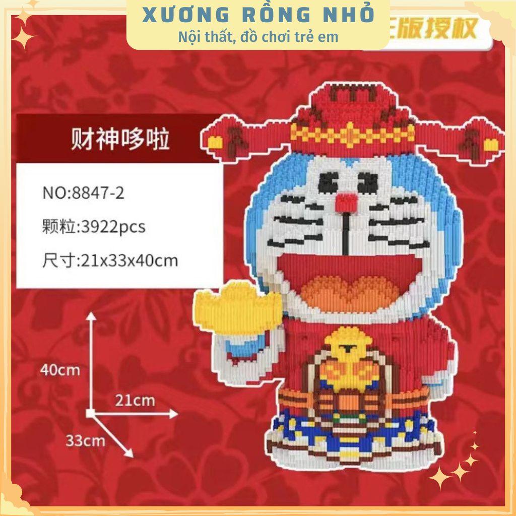 Mô hình doramon thần tài size 40cm,Mô hình mom thần tài size lớn tặng kèm búa