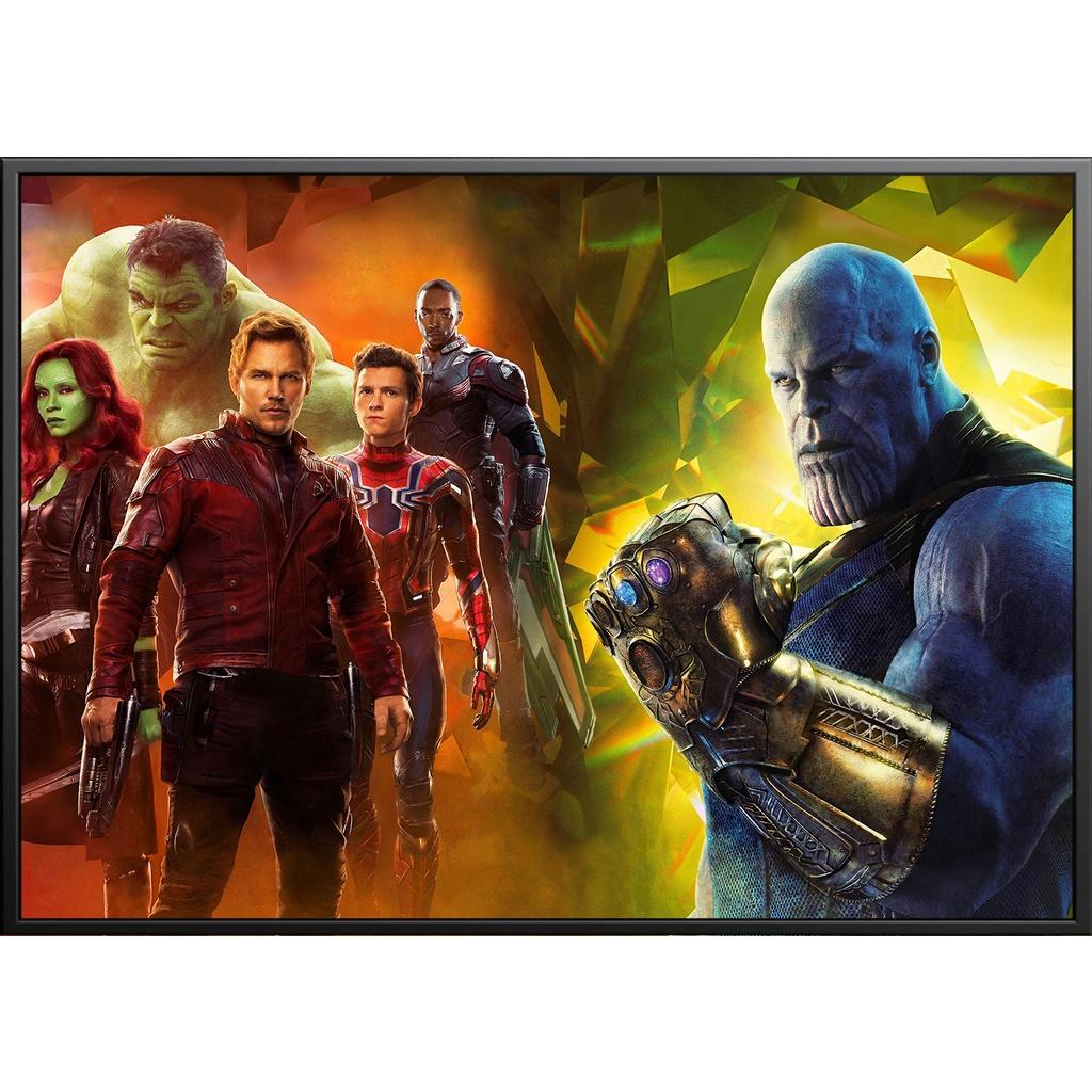 Tranh canvas treo tường MARVEL + khung composite và đinh treo – decor phòng đẹp và ấn tượng