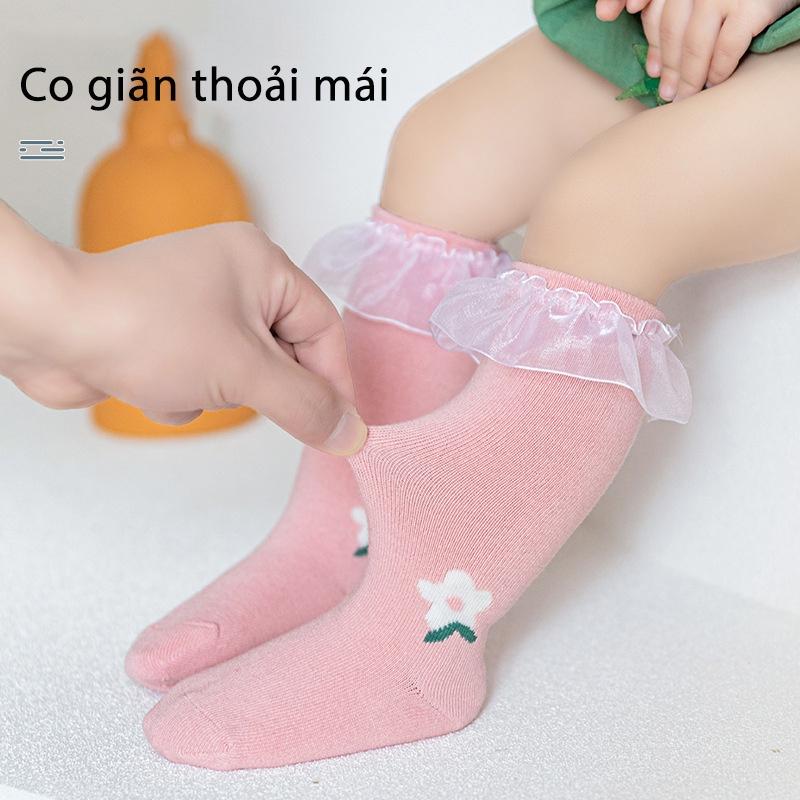 Tất vớ ren hoa quả dễ thương cho bé gái