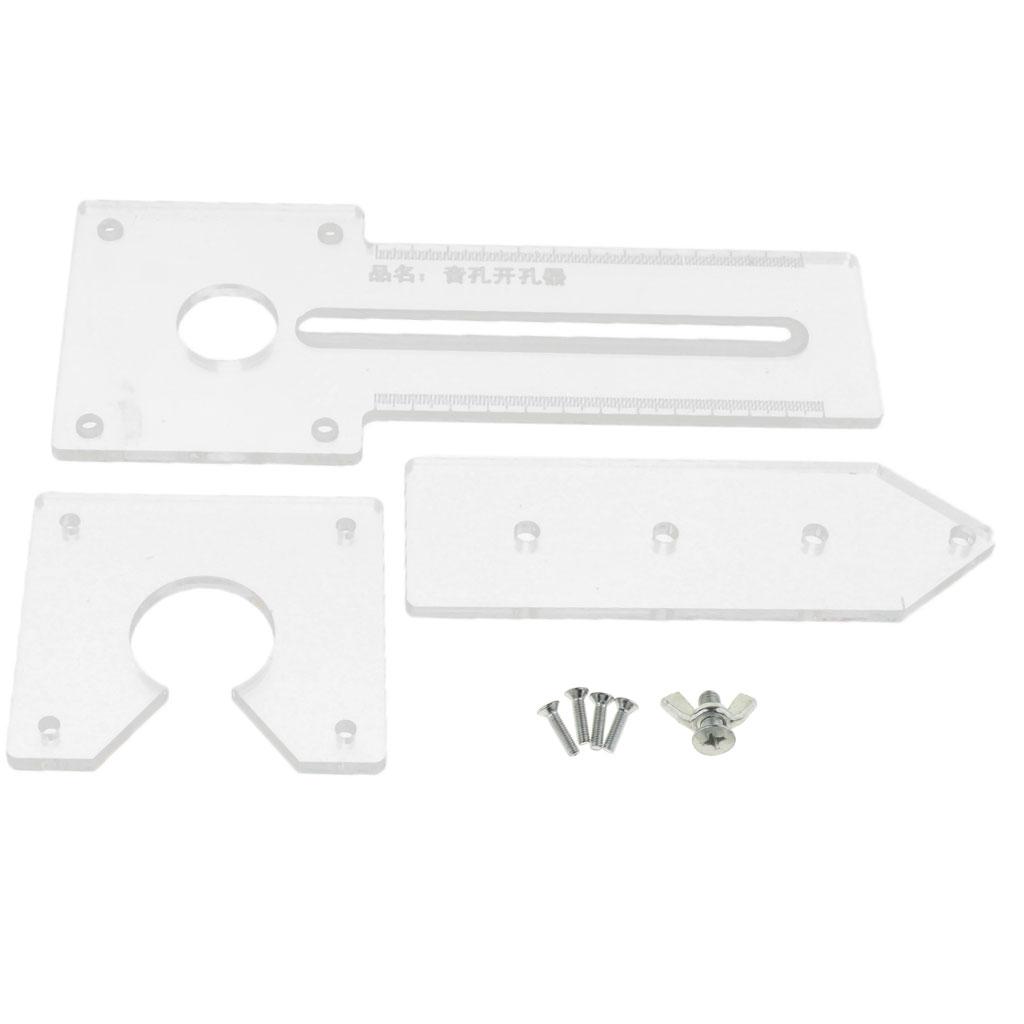 Transparent Guitar Auxiliary Template for Guitar Soundhole Making Production