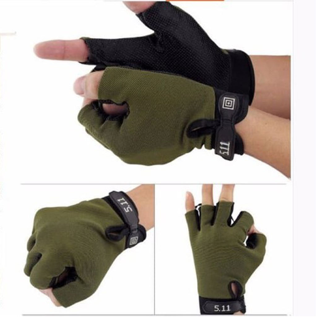 Găng Tay Đi Phượt Hở Ngón 5.11 U890, Găng Tay Phượt, Tập Gym, Thể Thao Đa Năng - HÀNG CHÍNH HÃNG
