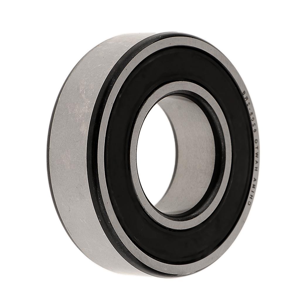Deep Groove Ball Bearing Silver Black Metal Keyless Drill Chuck Tool Miniature Bearings, Double Rubber Sealed and Pre-Lubricated