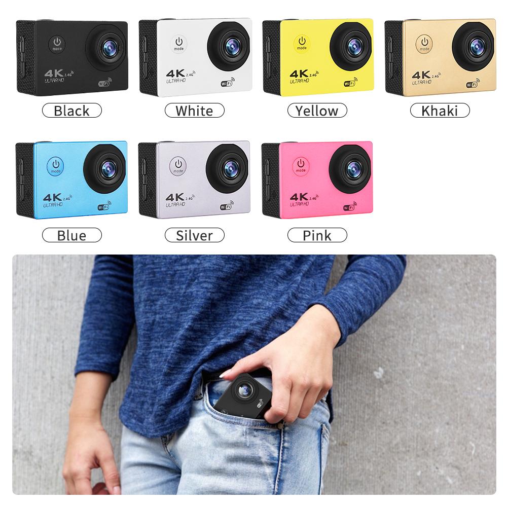 H9R Camera Hành Động Ultra HD 4K WiFi Điều Khiển Từ Xa Máy Quay Video Thể Thao 2.0 "170D Đi Chống Nước Pro Thể Thao máy Quay Đầu Ghi Hình DV