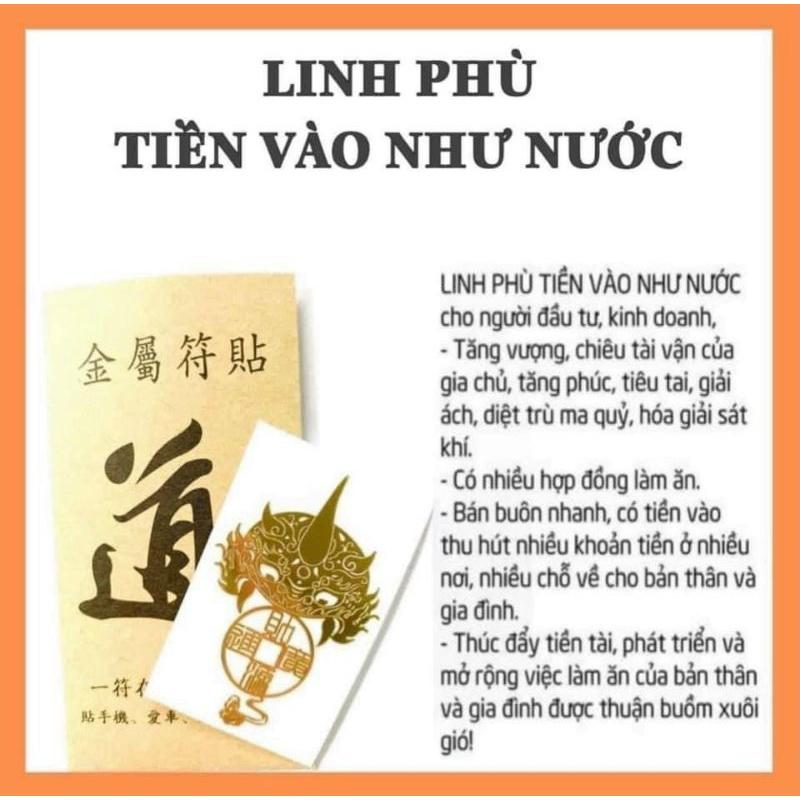 linh phù dán điện thoại may mắn