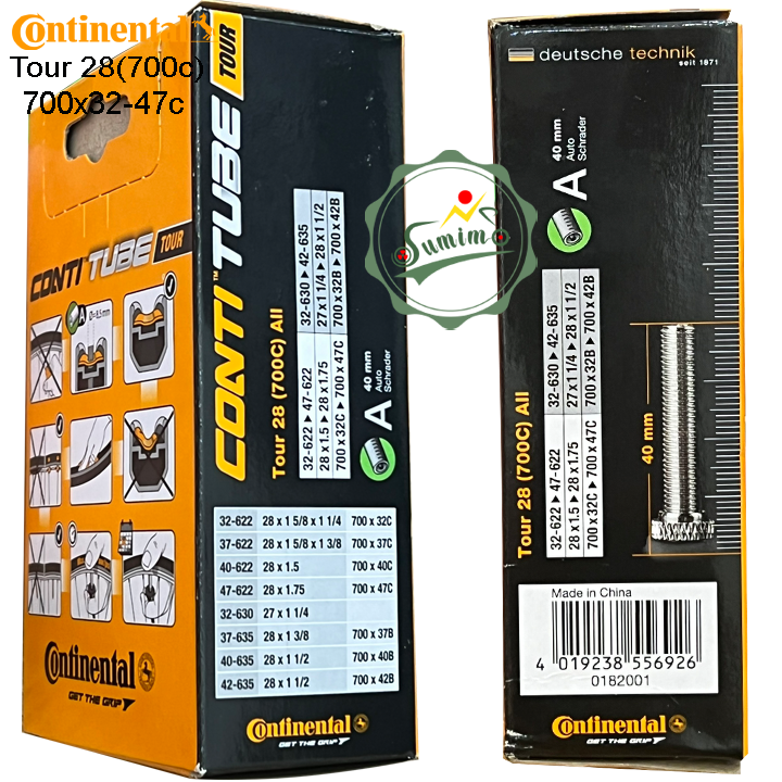 Ruột CONTINENTAL Tour 700x32-47c - Van lớn