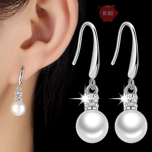 Bông tai ngọc tòng ten đá nhân tạo zircon BHBT78