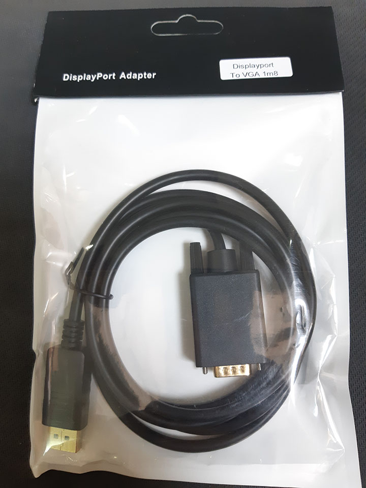 Cáp Chuyển Đổi DisplayPort To VGA dài 1m8 - DP ra VGA - DP sang VGA