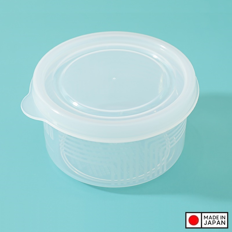 Set 3 Hộp Nhựa Tròn 180ml An Toàn - Nội Địa Nhật Bản