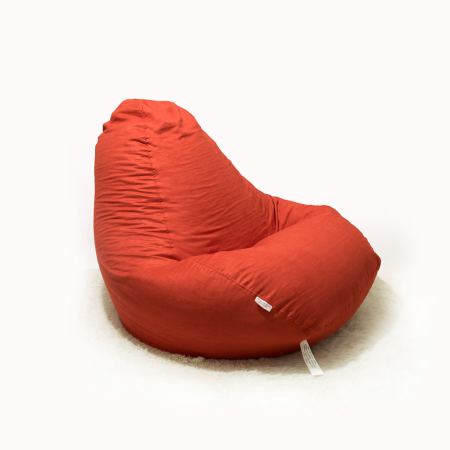 GHẾ LƯỜI GIỌT NƯỚC VỪA (TEARDROP BEANBAG) MS42 MÀU ĐỎ - THE BEANBAG HOUSE