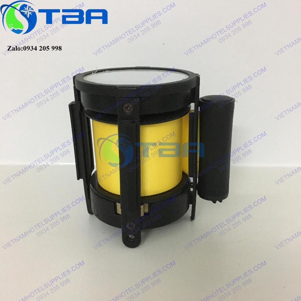 Đầu dây căng trụ chắn 5m màu vàng thay thế cho cột trụ chắn inox