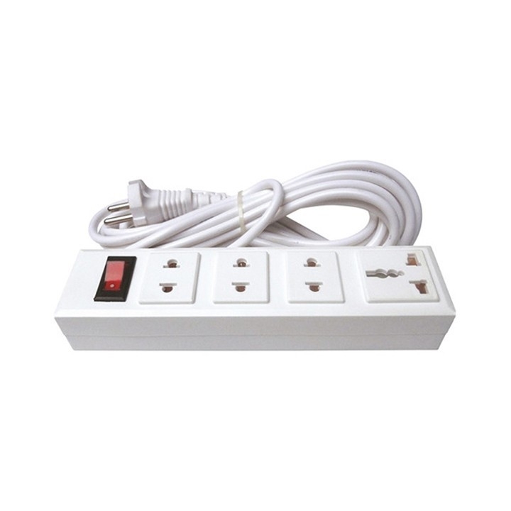 Ổ điện HATO - 4 lỗ 1 công tắc