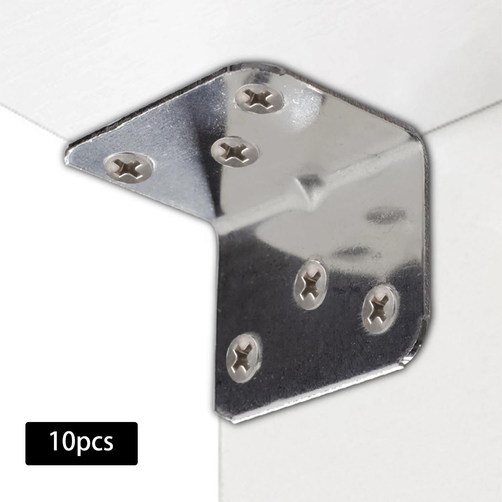 10x Corner  Furniture Hardware Connection 90 Degree Brackets for Table