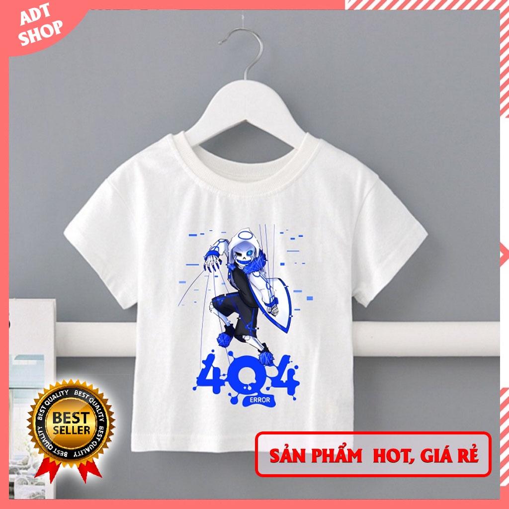 Áo thun game Undertale Sans cực ngầu màu trắng đủ size dành cho bé trai bé gái đủ size mẫu HOT giá rẻ