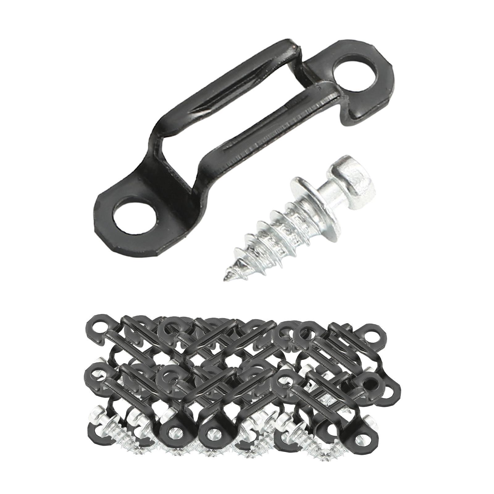 100x Invisible Connector Screw Fasteners Steel 2 in 1 Cabinet Hinge Assembly