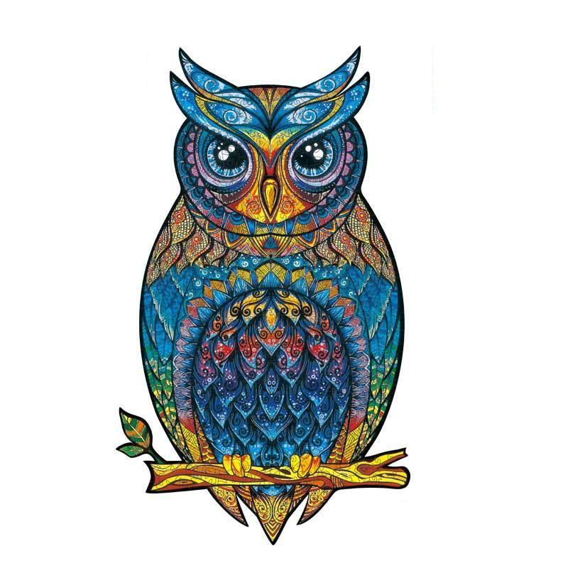 Đồ chơi xếp hình gỗ wooden jigsaw puzzles Charming Owl 175 mảnh ghép- M size