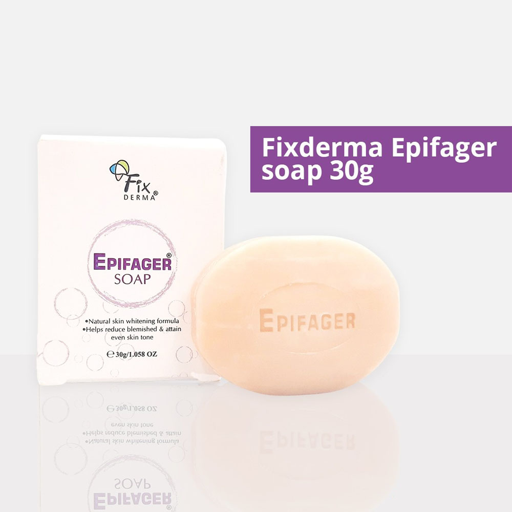 Fixderma Xà Phòng Trắng Sáng Da Mờ Thâm Nám Epifager Soap 30g