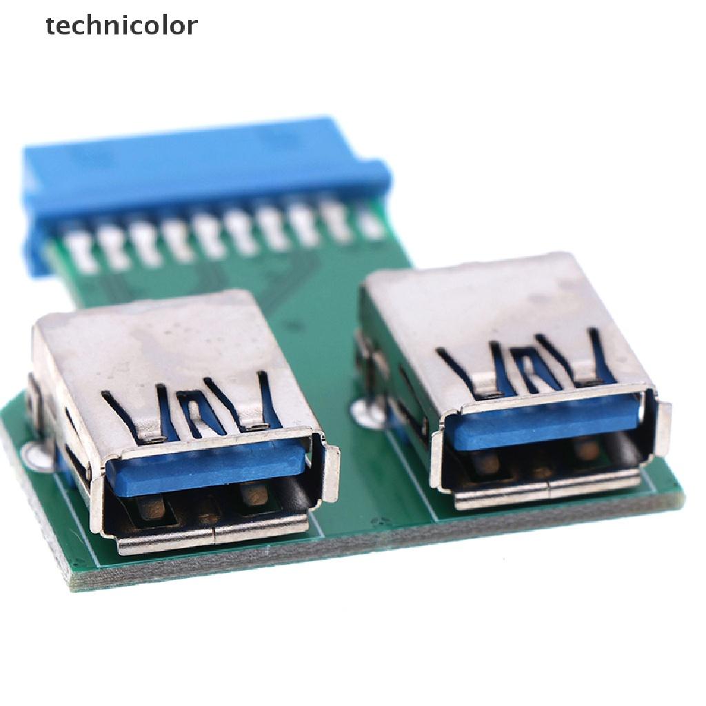Đầu Chuyển Đổi Internal Interboard 2 Cổng Usb 3.0 Female Sang 20 Pin Female