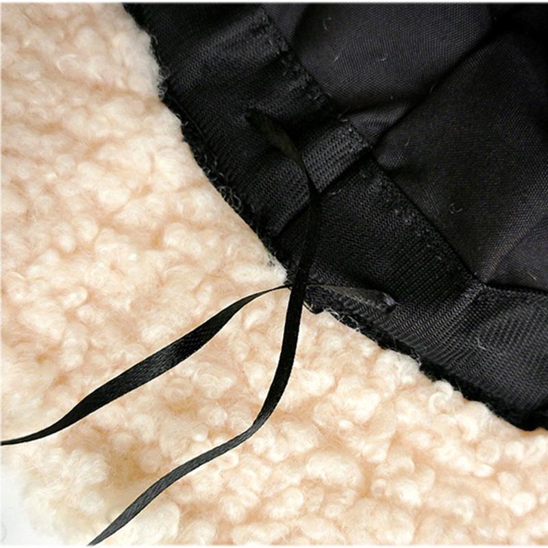 Mùa Đông Cho Bé Gái Bé Trai Nón Dễ Thương Trẻ Ngoài Trời Nắng Nắp Ấm Beanies Trẻ Em Thịt Cừu Bông Có Thể Điều Chỉnh Nón Dày Ấm mũ Lưỡi Trai