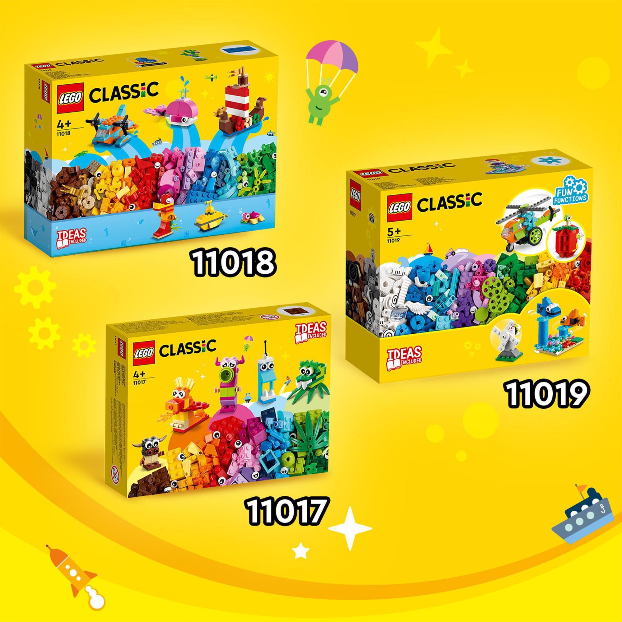 LEGO Classic 11017 Hộp gạch Classic chủ đề quái vật sáng tạo (140 chi tiết)