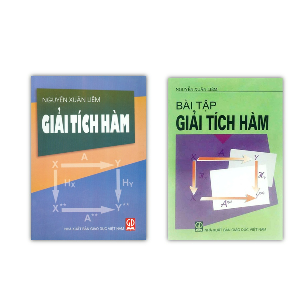 Sách - Combo giải tích hàm + bài tập giải tích hàm (DN)