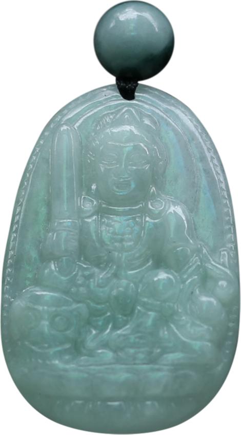 Văn Thù Bồ Tát Đá Cẩm Thạch Ngọc Quý Gemstones MD15